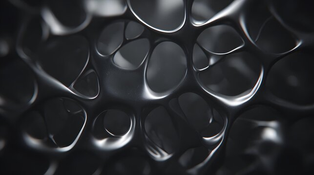 chemical substance morphing into organic shapes controlled by artificial intelligence sci fi concept