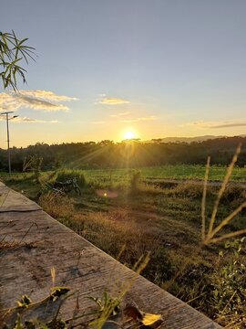 sunset on a beautiful day