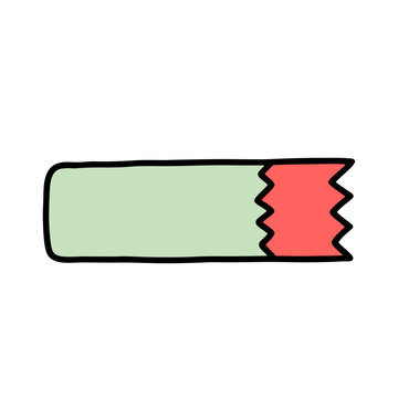Simple Hand Drawn Ticket Stub Vector Icon for Events