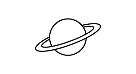 Saturn Planet with Ring System. © Ciki