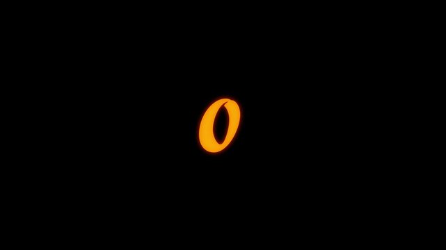 Countdown numbers 10 to 0 appearing in sequence against a dark background with cinematic lighting