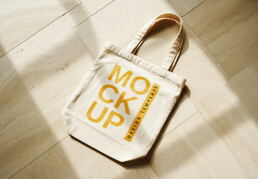 Cotton Tote Bag Mockup