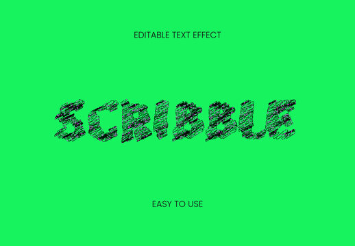 Editable Scribble Text Effect