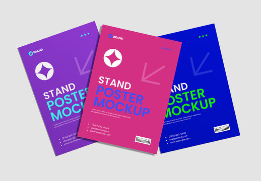 Floating Poster Mockup Design