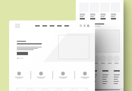 Minimal Wireframe Layout Template