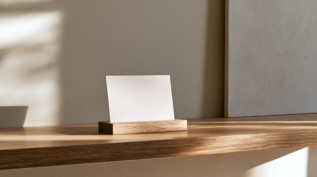Blank Membership Card on Retail Shelf