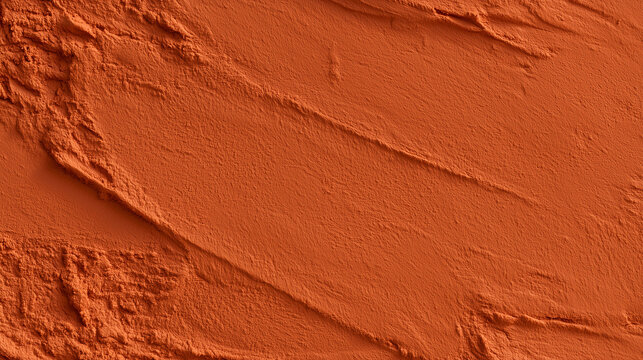 Terracotta clay surface texture background warm burnt orange tactile wall