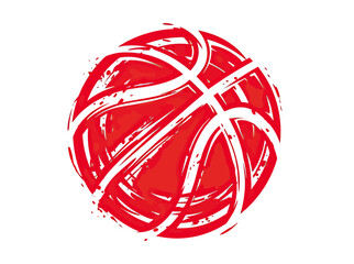 Abstract Red Basketball Art © ammal