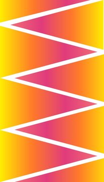 Modern Abstract Zigzag Line Pattern Yellow Pink Gradient Background