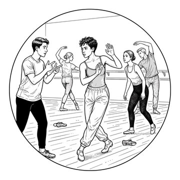 Deaf dancer rehearsing with troupe for inclusive arts blogs performance websites
