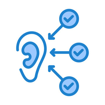 Active Listening Icon - Duotone Color For Business And Conflict Resolution