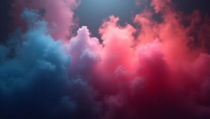 Obraz premium Vibrant Colorful Smoke Clouds Abstract Background.