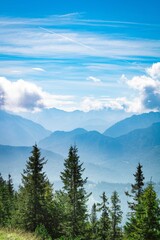 Obraz premium mountains and clouds