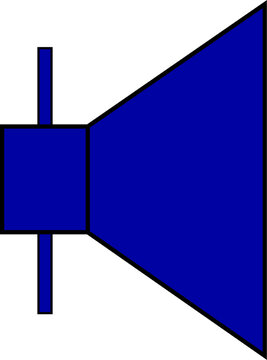 symbol our icon electrical loudspeaker 