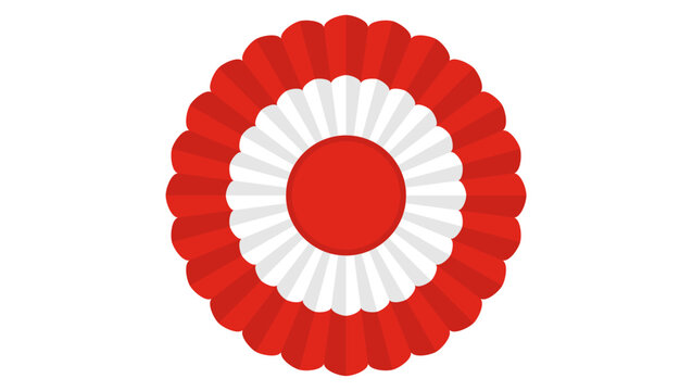 National Cockade of Turkey, color vector illustration