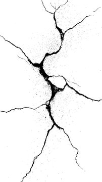 cracked concrete wall