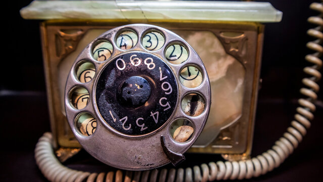 vintage telephone dial