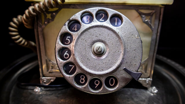 vintage telephone dial