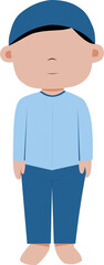 Obraz premium Child Wearing Light Blue Shirt