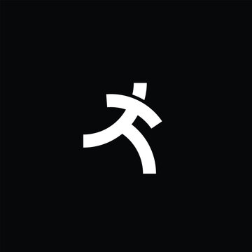 Runner app sport app vector logo design