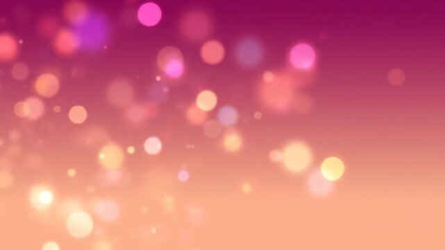 Abstract bokeh background with pink and orange gradients