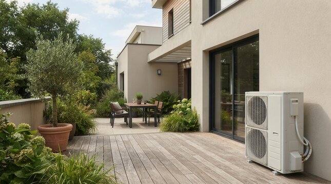 Heating Efficiency Upgrade: Installation of Air Source Heat Pump in Residential Property installed