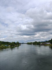 Fototapeta premium river and clouds