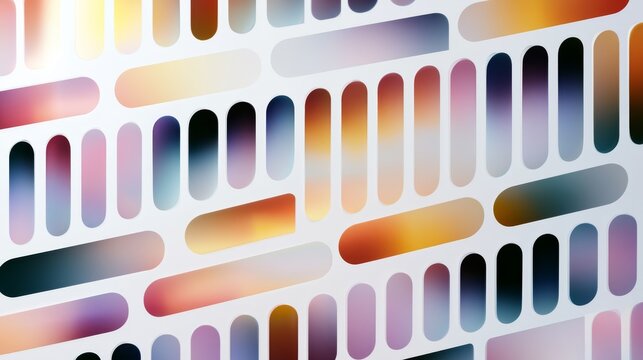 Abstract geometric pattern with colorful gradient shapes and modern design