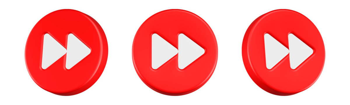 forward icon 3d render design