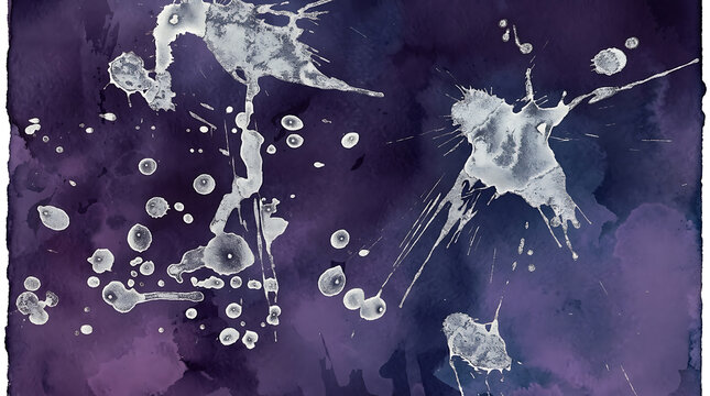 Microscopic view of neuron cells and brain cell clusters under dark blue background