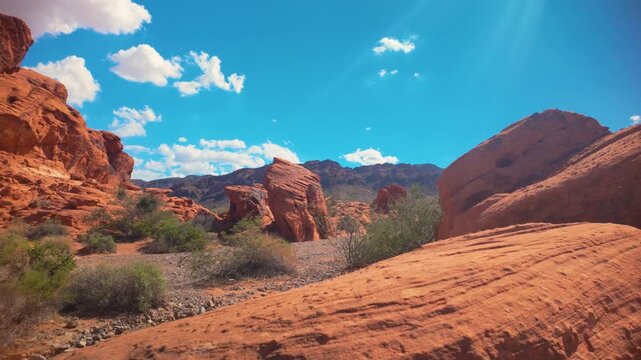 Valley of Fire State Park Red Rock Landscape, Nevada