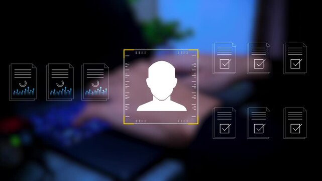Hiring and employee recruitment process with job candidates, interviews, selection and onboarding in a corporate workplace.
