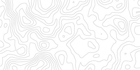 Topographic Map Contour Lines: Abstract pattern of grey contour lines on a white background, representing elevation and terrain on a map, ideal for geographic or scientific themes. © MDAnis