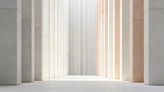 A composition of perfectly vertical lines in a symmetrically balanced structure.