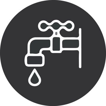 wudu , ablution or tapw water icon vector illustration