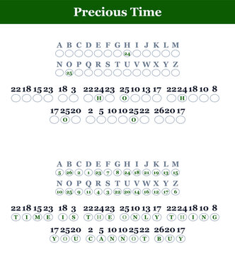 Puzzle Game with Letters and Numbers, Logic Riddle and Brain Teaser, Code Deciphering Challenge, Educational Word Game for Kids and Adults, Strategy and Thinking Activity
