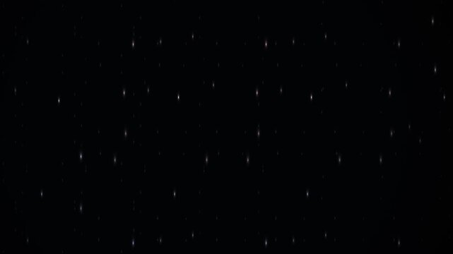 Twinkling stars in a dark night sky, creating a serene and captivating celestial background. This deep space astronomy footage showcases countless sparkling stellar bodies, perfect for science.