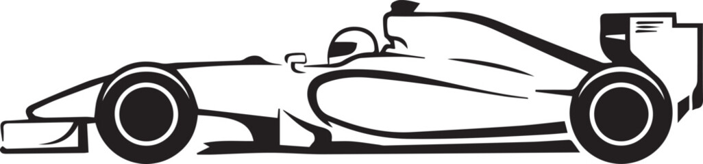 Fototapeta premium Fast Race Car Speed Symbol