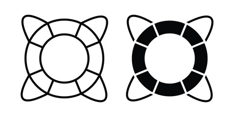 Life buoy icon outline art kit © Dawid