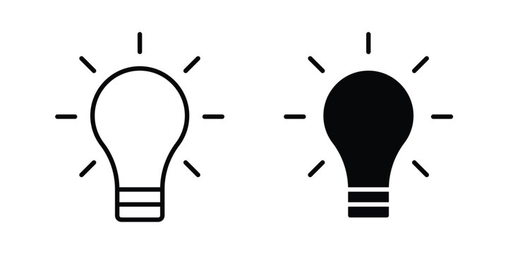 Idea icon outline art kit
