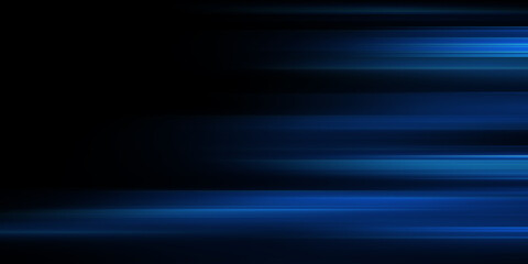 Obraz premium Abstract motion blur background, dynamic blue speed lines texture, glowing turquoise light streaks for technology and sports design