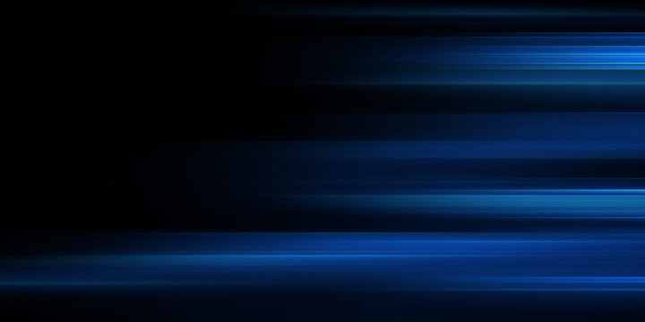 Abstract motion blur background, dynamic blue speed lines texture, glowing turquoise light streaks for technology and sports design