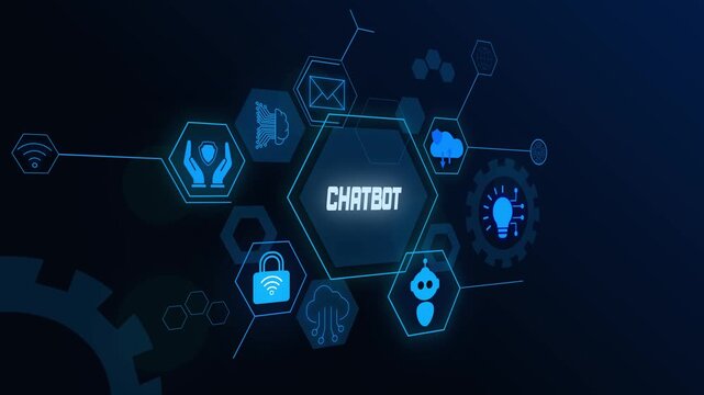 AI Chatbot Motion Graphics for Modern Customer Support Solutions.