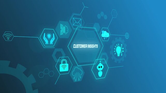 Customer Insights Motion Graphics for Data Driven Business Decisions.