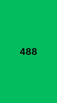 Number counter zero 0 to five hundred 500 on green screen chroma key background vertical