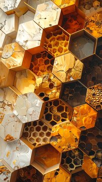 Honeycomb Abstract Pattern.