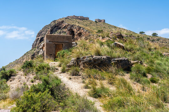 Scenic view at the Bateria de Castillitos, near Cartagena, Region of Murcia, Spain.