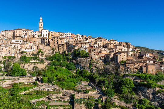 Sceni view in Bocairent, beautiful village in the Valenciant Community, Span.