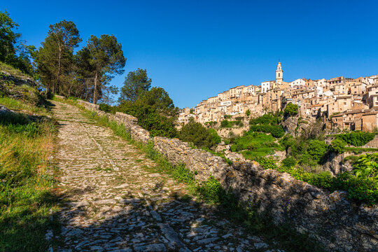 Sceni view in Bocairent, beautiful village in the Valenciant Community, Span.