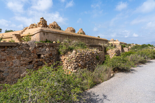 Trincabotijas Alta Battery in Cartagena, Murcia, Spain.